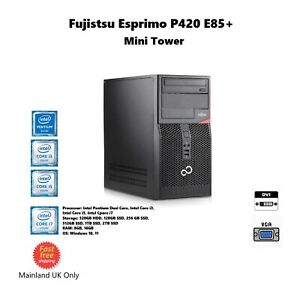 Fujitsu Esprimo P420 E85+ Mini Tower Intel Core i7 2TB SSD 16GB RAM Win 10 11 PC