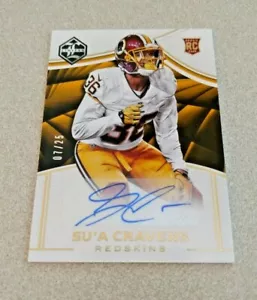 2016 Panini Limited Rookie Autograph #169 Su'A Cravens Washington Redskins /25 - Picture 1 of 2