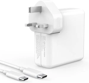 61W USB-C Charger Power Adapter for MacBook Air Pro 13'' Works with Type C PD UK - Picture 1 of 7