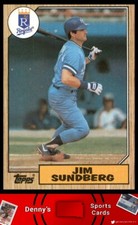 1987 Topps #190 Jim Sundberg Kansas City Royals Baseball Card