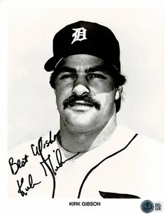 Detroit Tigers, Kirk Gibson Early Career Signed 8x10 Publicity Photo. LA Dodgers - Picture 1 of 1