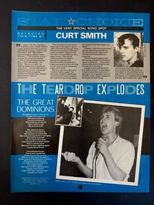 TEARDROP EXPLODES - GREAT DOMINIONS 8.5x11" 1983 SMASH HITS LYRIC PAGE SH04 - Bild 1 von 1
