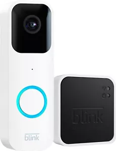 Blink Video Doorbell + Sync Module 2 | Two-way audio, HD video, motion and chime - Picture 1 of 2