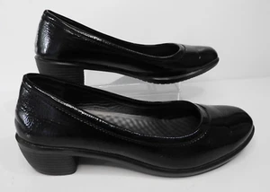 COMFY Women AUS 8.5 Black Slip On All Day Wear Shoes EU 39 Work Functions Formal - Picture 1 of 12