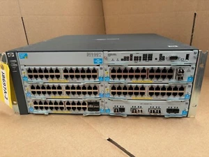 HP Procurve J8697A E5406zl Intelligent Edge Modular Switch chassis with Modules - Picture 1 of 2
