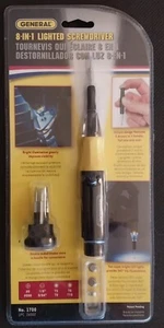 Herramientas generales: destornillador de precisión iluminado 8 en 1 con 3 baterías - Imagen 1 de 4