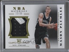 2013 Panini National Treasures NBA Material Prime /25 Mason Plumlee #3 Rookie RC