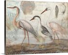 Herons Canvas Wall Art Print, Bird Home Decor