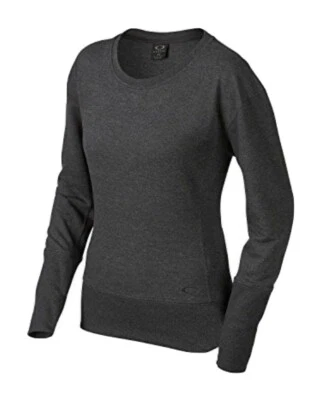 Nueva Sudadera Oakley Manga Larga Polar Mujer Cree Gimnasio Top Entrenamiento Talla Grande Foto 1 de 2