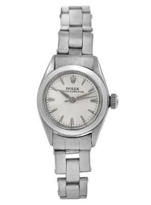 Rolex Oyster Perpetual 6618 Silver Dial Stainless Steel 25MM Ladies Automatic - Image 1 of 4