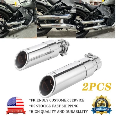 Shorty Muffler Exhaust Slip on Pipe For Indian Scout Sixty Rogue Bobber 15-2025 Foto 1 de 4