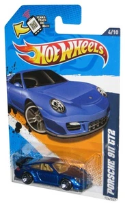 Hot Wheels HW All Stars '12 4/10 Blue Porsche 911 GT2 Toy Car 124/247 - Picture 1 of 1