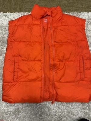 Free People Movement In A Bubble 超大女式 Puffer 背心火焰橙色 S  — 第 1/4 张图片