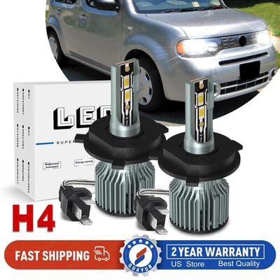 For Nissan Cube Wagon 4-Door 1.8L 2009-2014 LED Headlight High Low Light Bulbs - Imagem 1 de 4