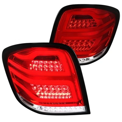 Red Fits 2006-2011 Mercedes Benz W164 Ml350 Ml450 Led Bar Tail Lights Brake Lamp - Image 1 of 4