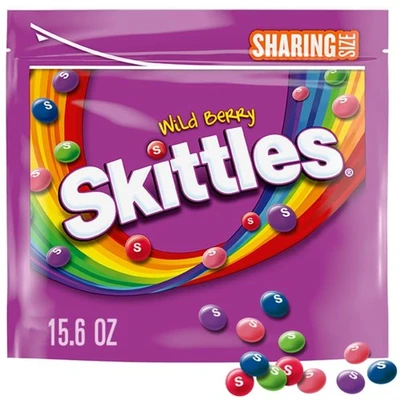Skittles Wild Berry жевательные конфеты, общий размер - 15,6 унц сумка - Бесплатная доставка - Изображение 1 из 4