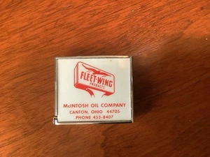 Vintage Barlow Metal Pocket Size Mini McIntosh Oil Company 6 Feet Tape Measure - Picture 1 of 3