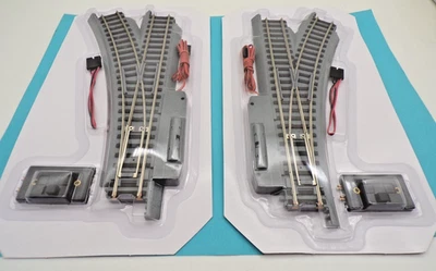 Hawthorne Village REMOTE SWITCH TRACKS Left & Right HO Scale NEW SEALED Bachmann - Image 1 of 4
