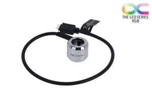 Pierścień LED Alphacool Aurora HardTube 13mm chrom - RGB - Zdjęcie 1 z 5