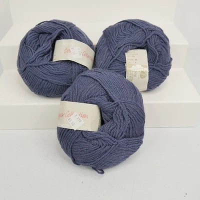 Rowan Designer Collection Pure New Wool Yarn Shade 65 Lot 6 50g DK Purple Blue - Image 1 of 4