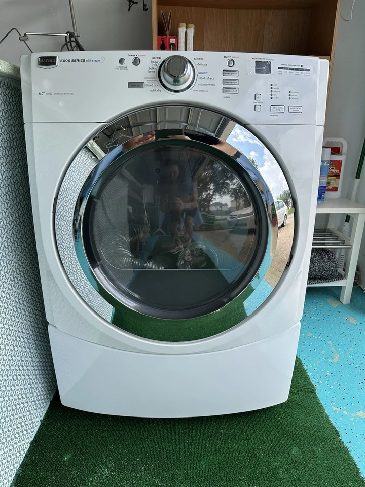 Maytag 5000 MEDE500VW Performance Series Electric Dryer W/ Steam Enhanced Cycle - Image 1 of 4