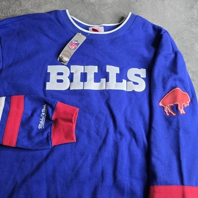 Новый с Ярлыками Buffalo Bills Mitchell & Ness толстовка мужской размер 3XLT NFF ретро  - Изображение 1 из 4