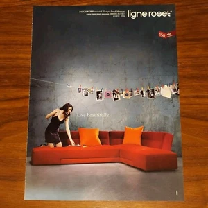 LIGNE ROSET PRINT AD MAGAZINE ADVERTISEMENT COUCH INTERIOR DESIGN ARCHITECTURE - Picture 1 of 4