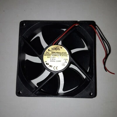 Lüfter Gehäuselüfter Fan ADDA 12V 0,30A  92x92x25mm DC Brushless  AD0912US-A70GL - Bild 1 von 2