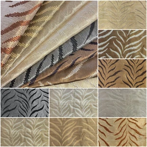 Jacquard Stoff Dekostoff Doppelseitig Planzen Streifen Möbel Vorhang Meterware - Bild 1 von 54