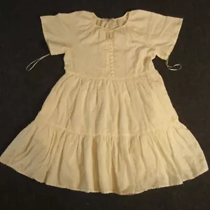 NWT $128 Madewell Dress Womens XXS Linen Blend Flutter Sleeve Tiered Mini White - Picture 1 of 12