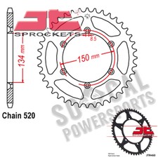 JT Sprockets Steel Rear Sprocket 520 Pitch 52 Tooth Kawasaki KDX 250 (1991-1994)