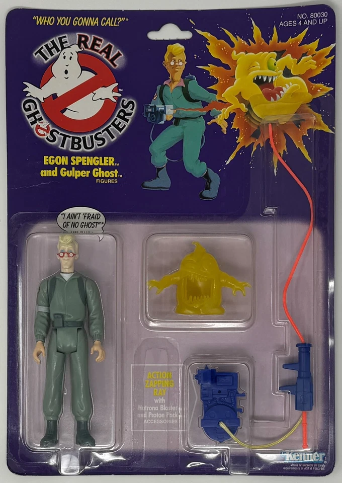 Figura de acción Real Ghostbusters Egon Spengler y Gulper Ghost Kenner 1986 Foto 1 de 4