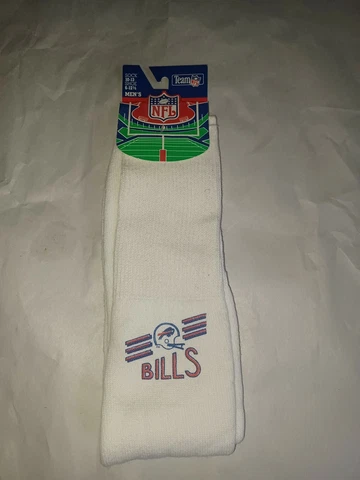 NEW OLD STOCK Vintage Buffalo Bills Socks Tube Socks Sock 10-13 Shoe 6-12.5 Cover