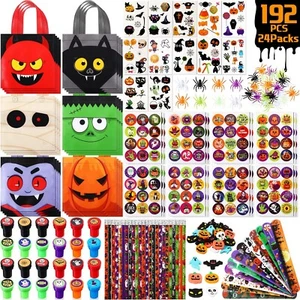 192 Pieces Halloween Party Favors Set 24 Pack Halloween Stationery for Kids T... - Picture 1 of 6