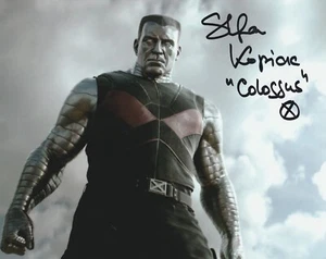 STEFAN KAPICIC DEADPOOL SIGNED 10X8 COLOR PHOTO AUTOGRAPH COLOSSUS MARVEL X-MEN - Picture 1 of 1