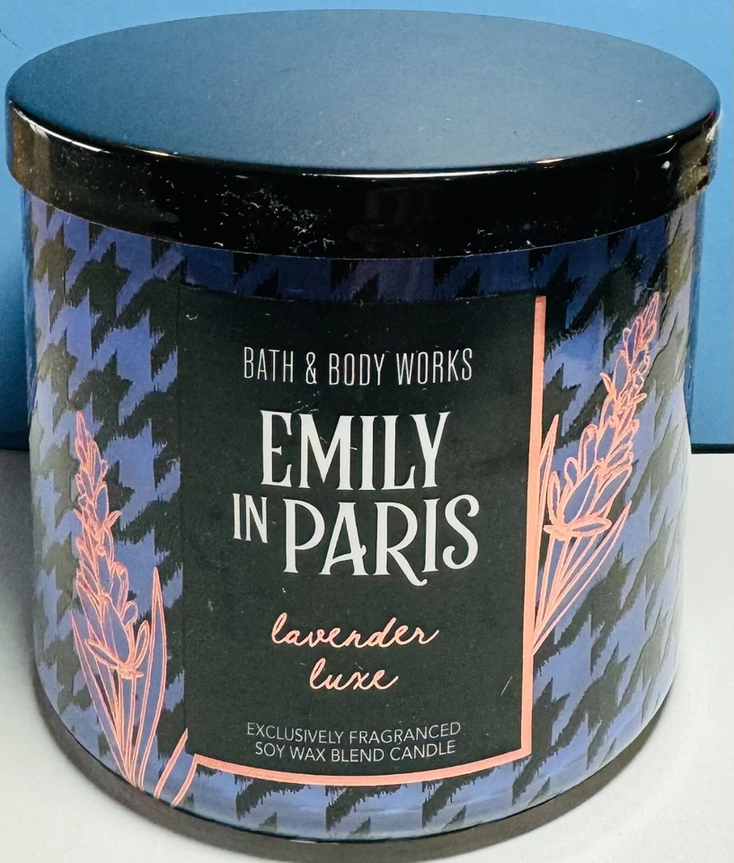 *NEW* EMILY IN PARIS / LAVENDER LUXE ~ 3 Wick CANDLE  ~ Bath & Body Works - Image 1 of 1