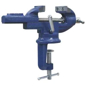 MORSA DA BANCO CON BASE GIREVOLE APERTURA MASSIMA 60mm FISSAGGIO A MORSETTO - Foto 1 di 5