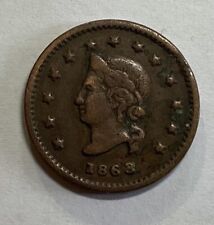 1863 Chicago Book Dealer Coin Token