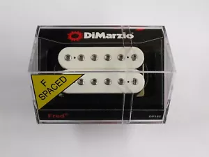 DiMarzio F-spaced Fred Humbucker White W/Chrome Poles DP 153 - Picture 1 of 1