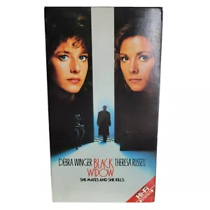 BLACK WIDOW VHS TAPE 1987 CBS DEBRA WINGER THERESA RUSSELL Hi-Fi - Picture 1 of 9