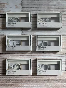 (Lot of 6) New White IKEA BETYDLIG Curtain Rod Holder Bracket 301.198.89 - Picture 1 of 4