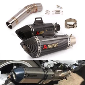 For Honda NC700X NC750X Mid Exhaust Link Pipe Slip On Motorcycle Muffler Escape - Picture 1 of 12