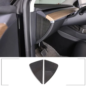 Carbon Fiber Car Door Anti-collision Cushion Cover For 2016-2022 Tesla Model 3 Y - Foto 1 di 17