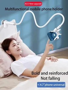 Universal Flexible Lazy Long Arm Mobile Holder Bed Mount Clamp | iPhon | Android - Picture 1 of 18