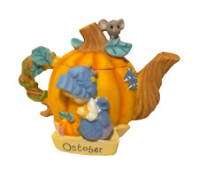 PRECIOUS MOMENTS By Enesco-October-Fall Seasonal Mini Teapot Item #608289