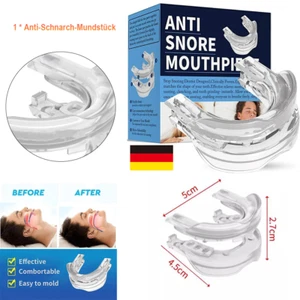 Anti Schnarch Mundstück mit Hygienehülle-Einstellbarer Stopp Schnarch Mundstück - Bild 1 von 9