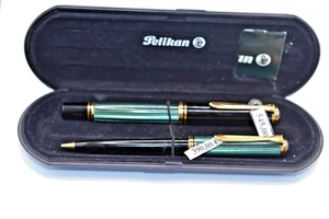Pelikan Souverän Set Kugelschreiber K800 + Füller M800 18K M Grün Gestreift - Bild 1 von 2