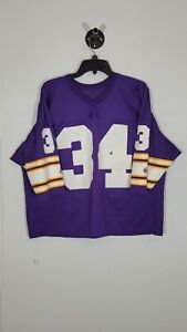 Vintage Purple And Gold Champion Men's Football Jersey Size Large #34