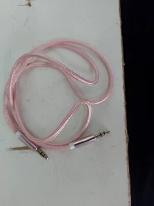 1x Aux Cable Audio Lead 3.5mm Jack to Jack Stereo Male for Car PC Phone (USED). - Picture 1 of 1