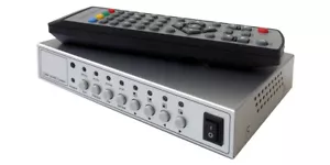 2 Ports Composite RCA Video Switch mit Dual Channel View Bildschirm + IR Fernbedienung - Bild 1 von 5